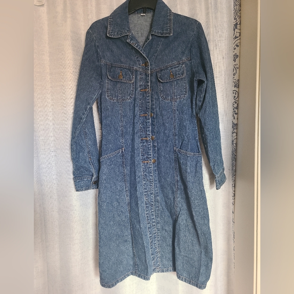 Vintage denim Longline Jacket